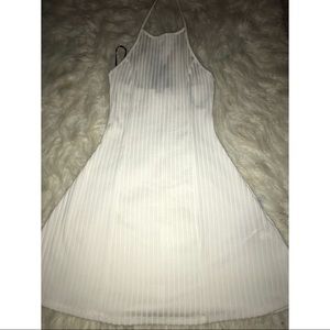 forever 21 ribbed halter skater dress